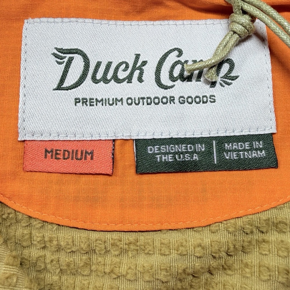 Duck‎ Camp Lightweight Grid Tech Vest Mens Medium Wheat Blaze Hunting NWT - Picture 7 of 10